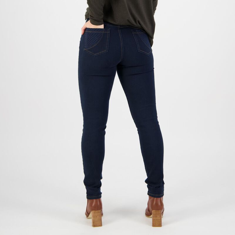 Vassalli Basket Weave Skinny Leg Jean image number 5